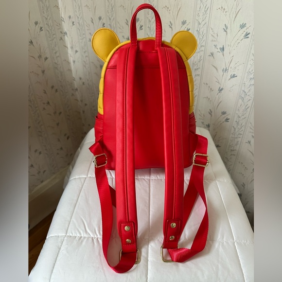 Loungefly Disney Winnie the Pooh Yellow and Red Backpack - Picture 2 of 16